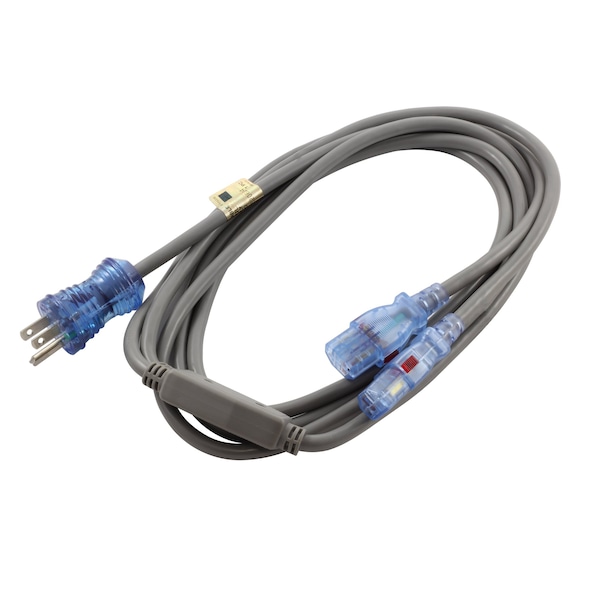 13A 10FT Medical Hospital Grade Y Power Cord with 2 Locking IEC C13